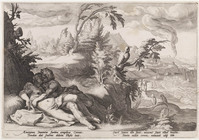 KG 02495
<br/>
Metamorfosen: Apollo en Coronis
<br/>
<em>Anoniem NL (16de - 17de eeuw)</em>